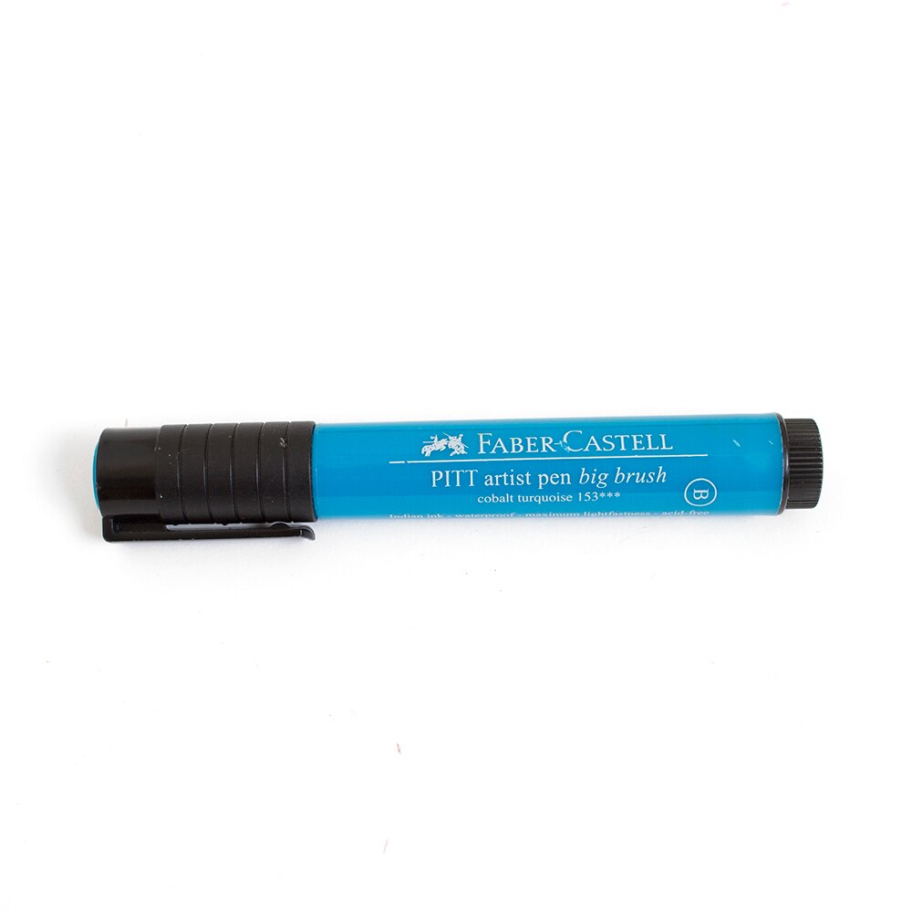 Faber Castell, Pitt, Artist, Big, Brush Pen, Cobalt Turquoise